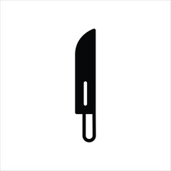 Knife vector icon. Knife flat sign design. Knife symbol pictogram. UX UI icon