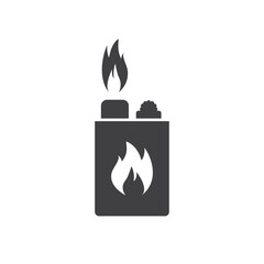 Lighter icon. Lighter vector icon on white isolated background. Fire lighter flat sign design. Lighter symbol pictogram. UX UI icon