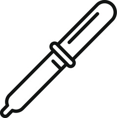 Dropper icon outline vector. Shield system. Body healthy