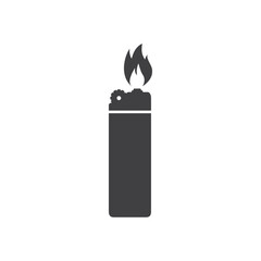 Lighter icon. Lighter vector icon on white isolated background. Fire lighter flat sign design. Lighter symbol pictogram. UX UI icon