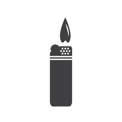 Lighter icon. Lighter vector icon on white isolated background. Fire lighter flat sign design. Lighter symbol pictogram. UX UI icon