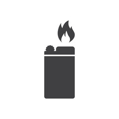 Lighter icon. Lighter vector icon on white isolated background. Fire lighter flat sign design. Lighter symbol pictogram. UX UI icon