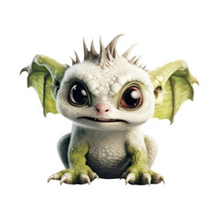 Obraz premium Little angry cute dragon