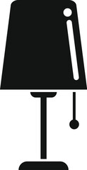 Night lamp icon simple vector. Insomnia problem. Person awake