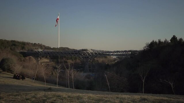 Tabiat Bridge means Nature in Tehran Iran