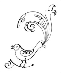 Bird Hand Drawn Pen Ink Style M_2304001