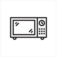 Microwave vector icon. Microwave flat sign design. Microwave symbol pictogram. UX UI icon