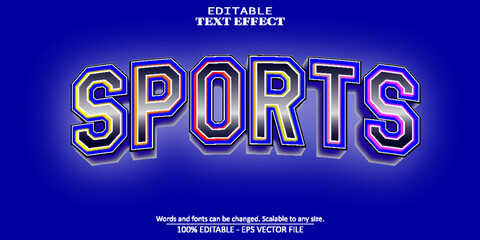 sportt text effect, editable sport graphics text style
