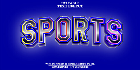 sportt text effect, editable sport graphics text style