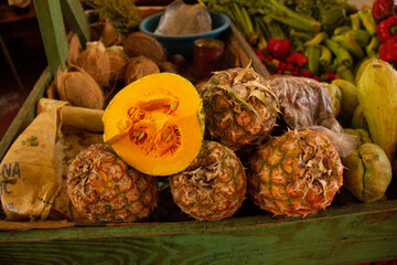 The Dominican auyama is a type of West Indian pumpkin