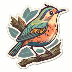 Naklejka premium Elegant and graceful bird with intricate and delicate details