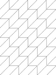 矢羽根模様の刺し子風
