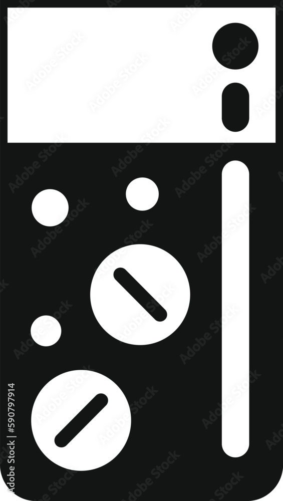 Wall mural Cure pills icon simple vector. Drug person. Medication disease