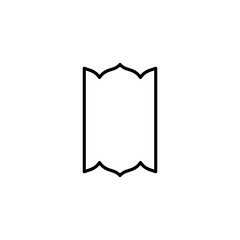 islamic window and door ornament icon