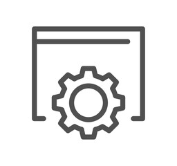 Engineering related icon outline and linear vector.