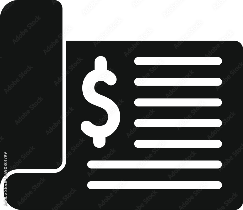 Canvas Prints finance papers icon simple vector. bank money. coin deposit