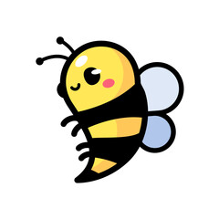 cute little bee smiling For decorating desserts with honey