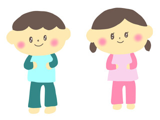 パジャマ　子ども　おやすみなさい