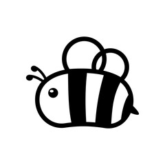 cute little bee smiling For decorating desserts with honey