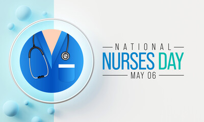 National Nurses day is observed in United states on 6th May of each year, to mark the contributions that nurses make to society. 3D Rendering