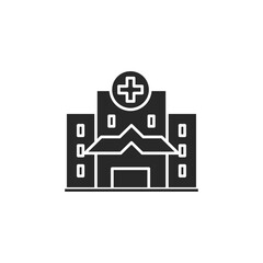 Hospital icon, isolated Hospital sign icon, vector illustration