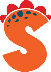 Dino Font Cute Alphabet Dinosaur Lowercase s