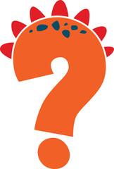 Dino Font Cute Alphabet Dinosaur Symbol Spacial Question Mark