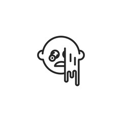 Zombie icon, isolated Zombie sign icon, vector illustration