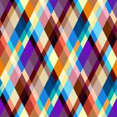 Argyle seamless vector pattern background. Pattern of a rhombuses.
