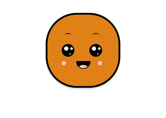 kawaii shape smiling