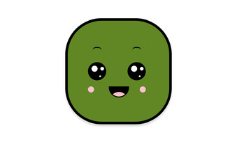 kawaii shape smiling