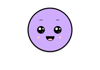 kawaii shape smiling