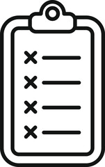 Fototapeta premium Blacklist board icon outline vector. Cyber trash. User email