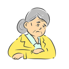 An old person feel lonely