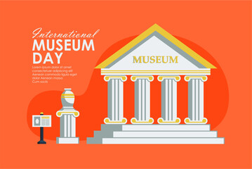 international museum day banner template
