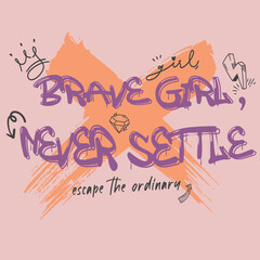 Graffiti street art style smile slogan text, melting face drawings. Vector illustration design, fashion, graphics, tshirt prints, graphic, fashion, girls, women, sweatshirts, kids, clothing, textile