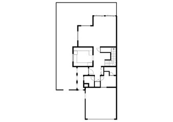 Blueprint plan Black and white house floor plans Floorplan 2D drawing  Home plan.