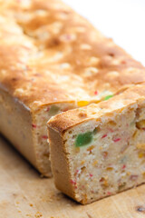 still life of candied fruit cake