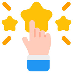 Obraz premium rating flat icon