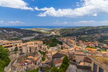 Obraz premium Stilo, old town in Calabria, Italy