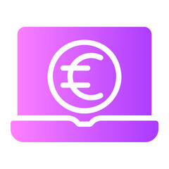 online payment gradient icon