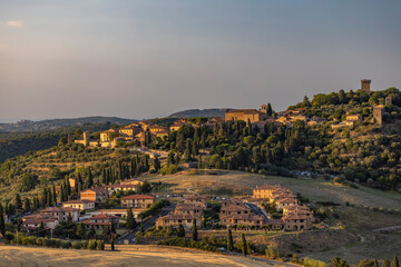 Typical Tuscan landscape near Montepulciano and Monticchielo, Italy