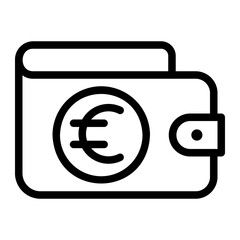 wallet line icon