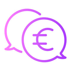 money talk gradient icon