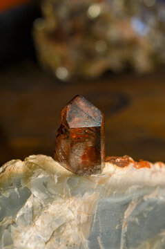 Lodolite mineral stone on collection