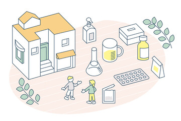 Tools for a Sanitized Environment: Medicines, Soaps, Supplements, and More.