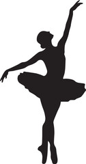 Fototapeta premium silhouette of a ballerina