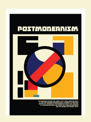 Artworks, posters inspired postmodern of vector abstract dynamic symbols with bold geometric shapes, useful for web background, poster art design, magazine front page, hi-tech print, cover artwork. 
