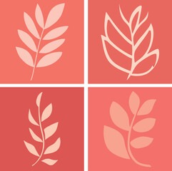 Matisse Abstract Art Set, Aesthetic Modern Art, Boho Decor, Minimalist Art, Illustattion, Vector, Poster, Postcard. Collection for decoration. Vector all isolated