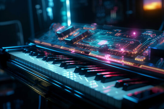 Digital Instrument Background Music Instrument Wallpaper